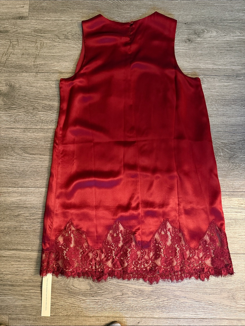 NWT REFORMATION Jessalyn Silk Dress, Chianti - Picture 8 of 8